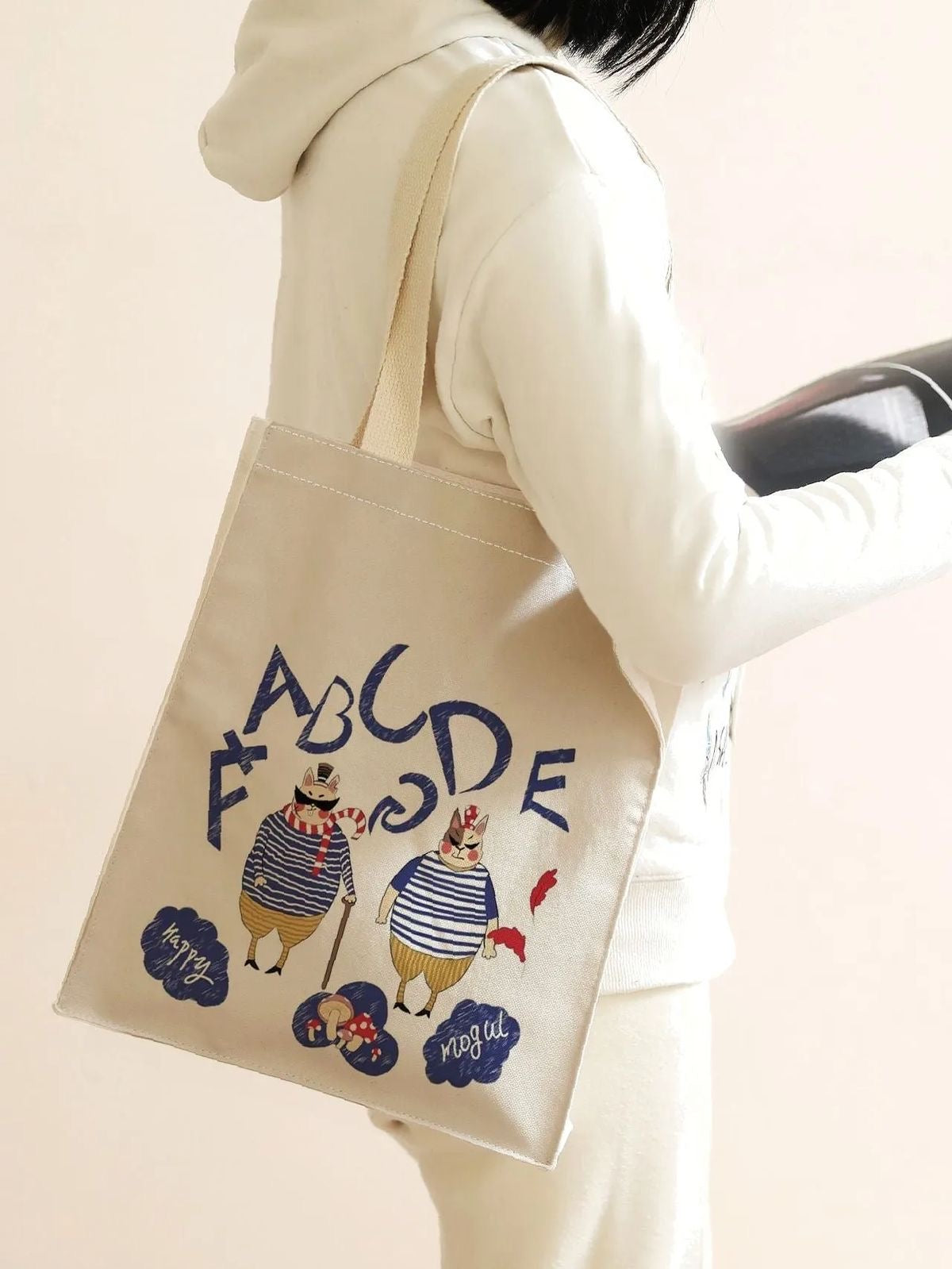 Customizable 8x10 Inch Canvas Tote for Grocery, Party, or Event