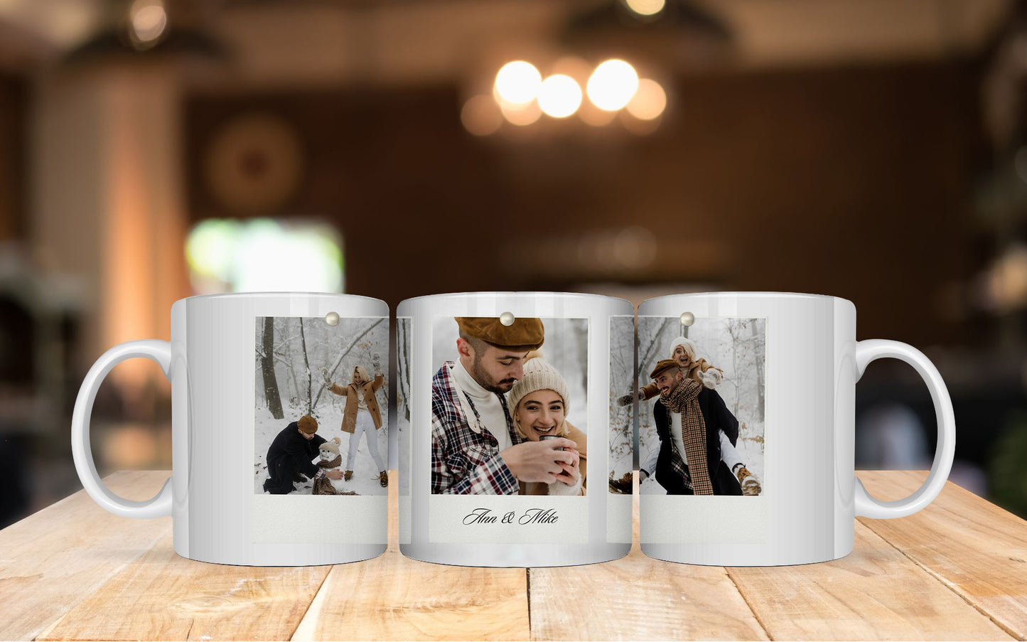 Photo Collage Sublimation Mug - 11oz White Ceramic