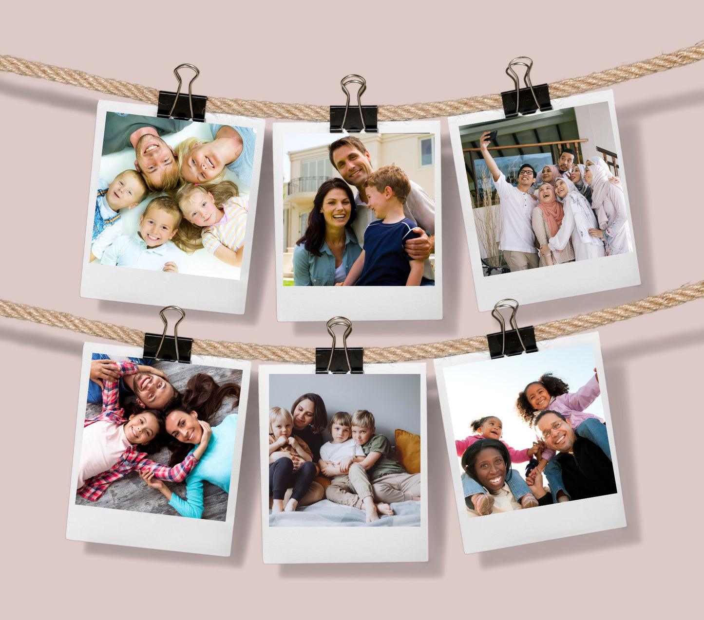 Add Your Own Photos - Family Tumbler Polaroid
