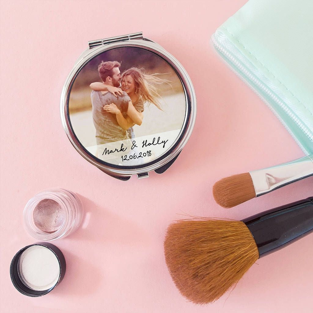 Personalized Round Pocket Mirror
