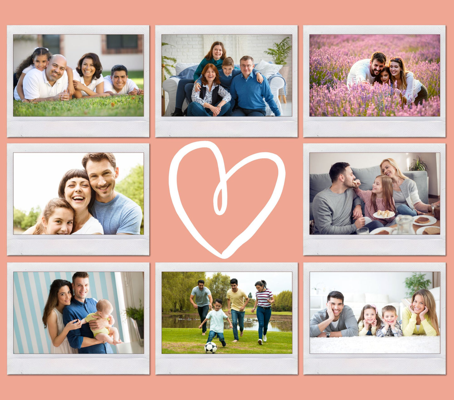 Add Your Own Photos - Heart of Family Tumbler