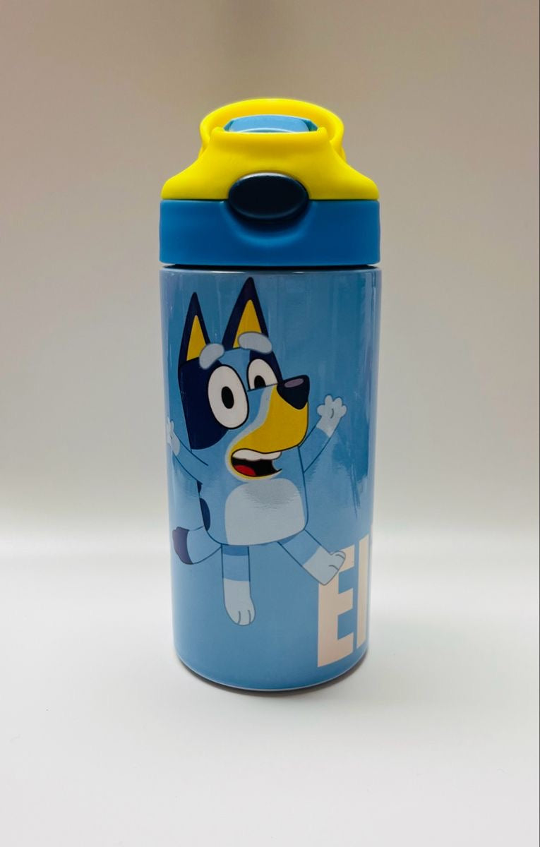 Customizable Kids Tumbler 12oz Sippy Cup with Handle and Spill Proof Lid