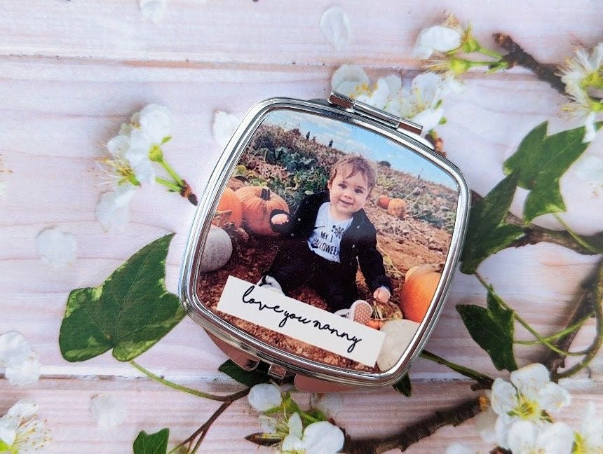 Personalized Square Pocket Mirror