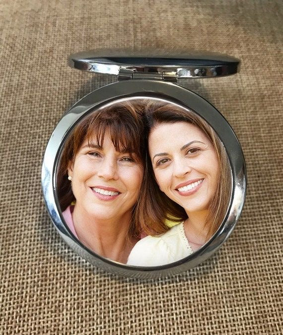 Personalized Round Pocket Mirror