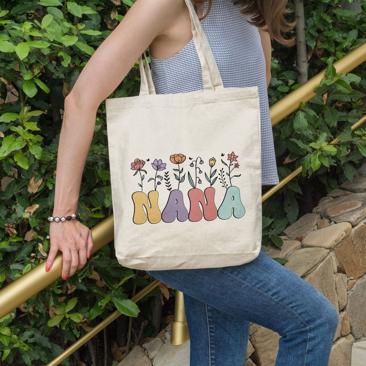 Customizable 8x10 Inch Canvas Tote for Grocery, Party, or Event