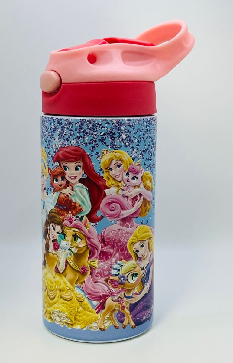 Customizable Kids Tumbler 12oz Sippy Cup with Handle and Spill Proof Lid