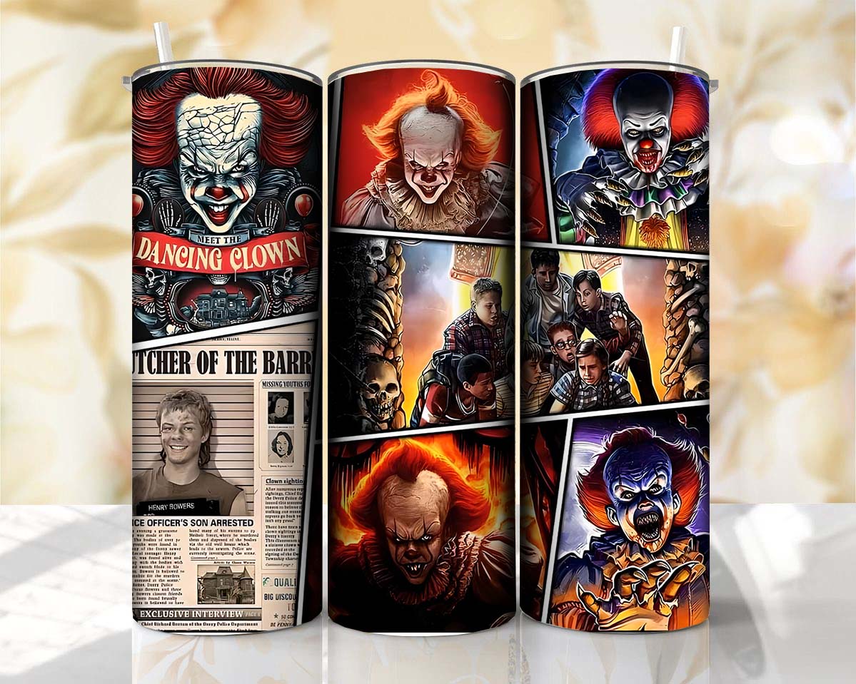 Horror 20 oz Tumbler with Straw