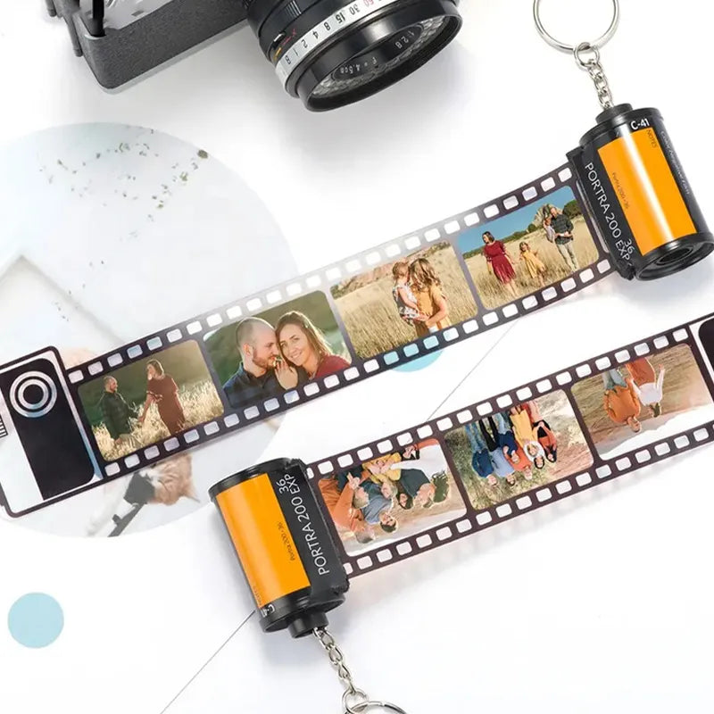 Customizable Film Roll Keychain