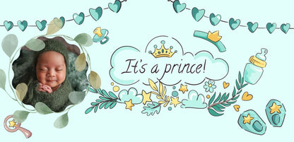 Baby Sublimation Mug  - 11oz White Ceramic ( it's a Prince )