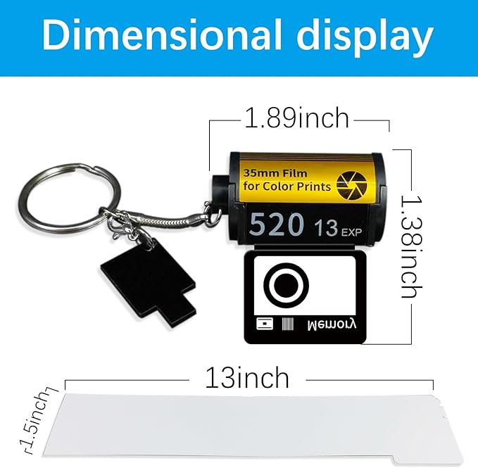 Customizable Film Roll Keychain