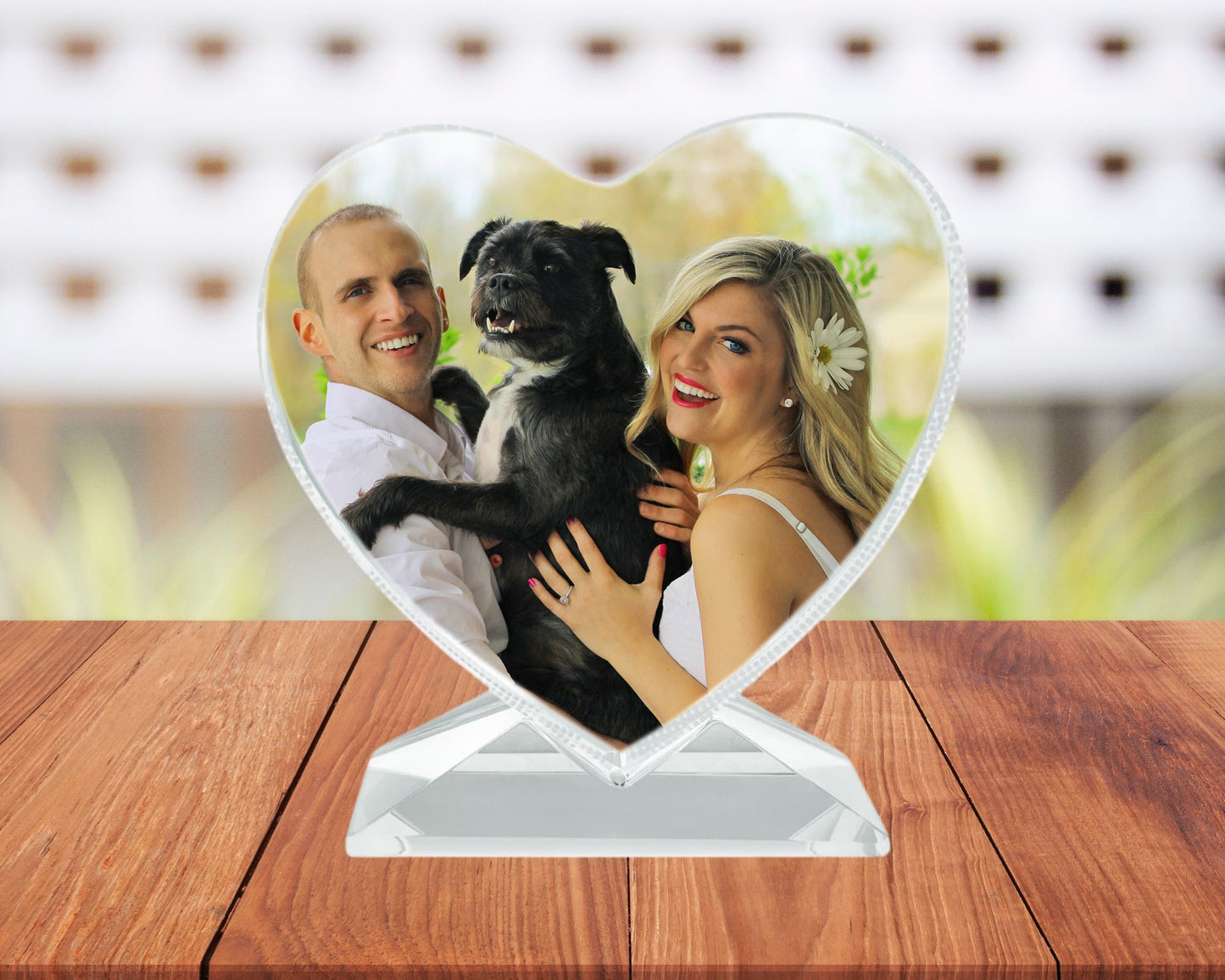 Heart-Shaped Crystal Sublimation Picture Frame