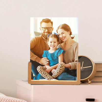 Personalized Night Light 6"x8" LED Glass Photo Frame