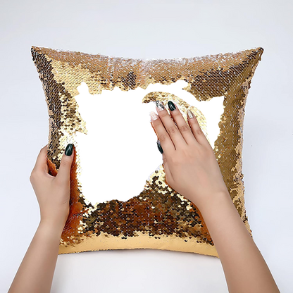 Customizable Sequin Pillow Case Blank - 16''x16''