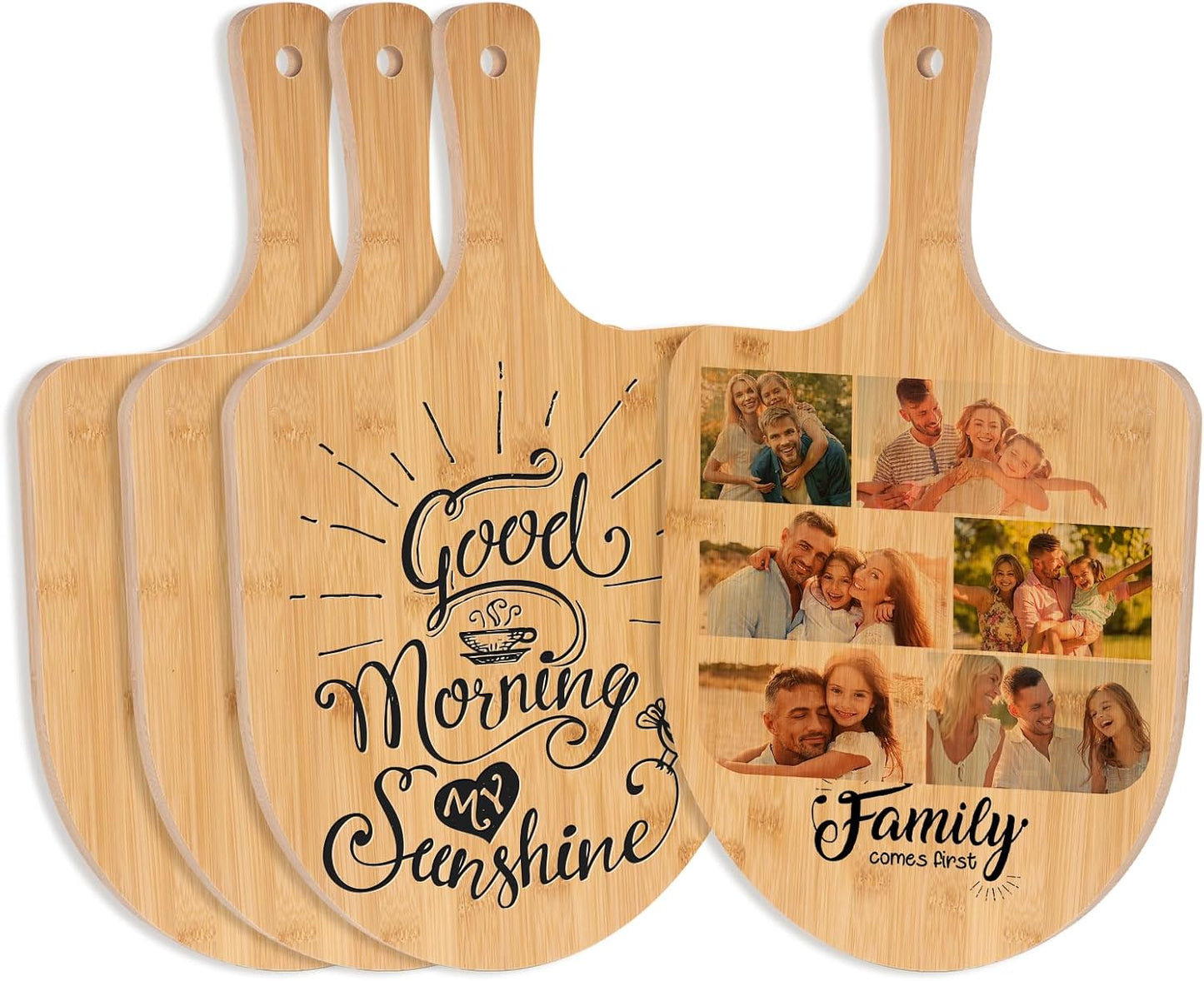 Sublimation Bamboo Cutting Board - 18" x 12" x 0.47", Paddle Style with Handle, Perfect for Customized Kitchen Accessories and Gifts