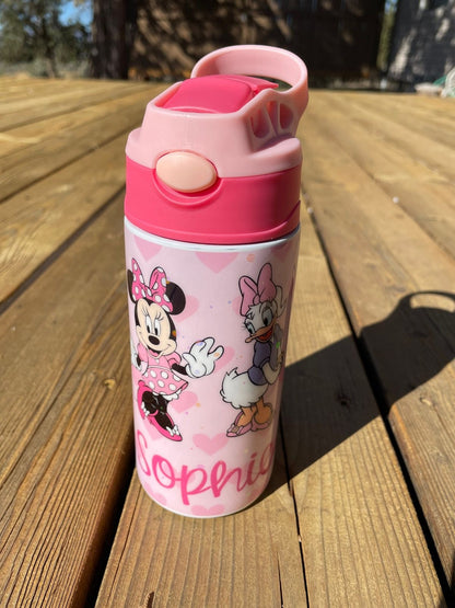 Customizable Kids Tumbler 12oz  Sippy Cup with Handle and Spill Proof Lid