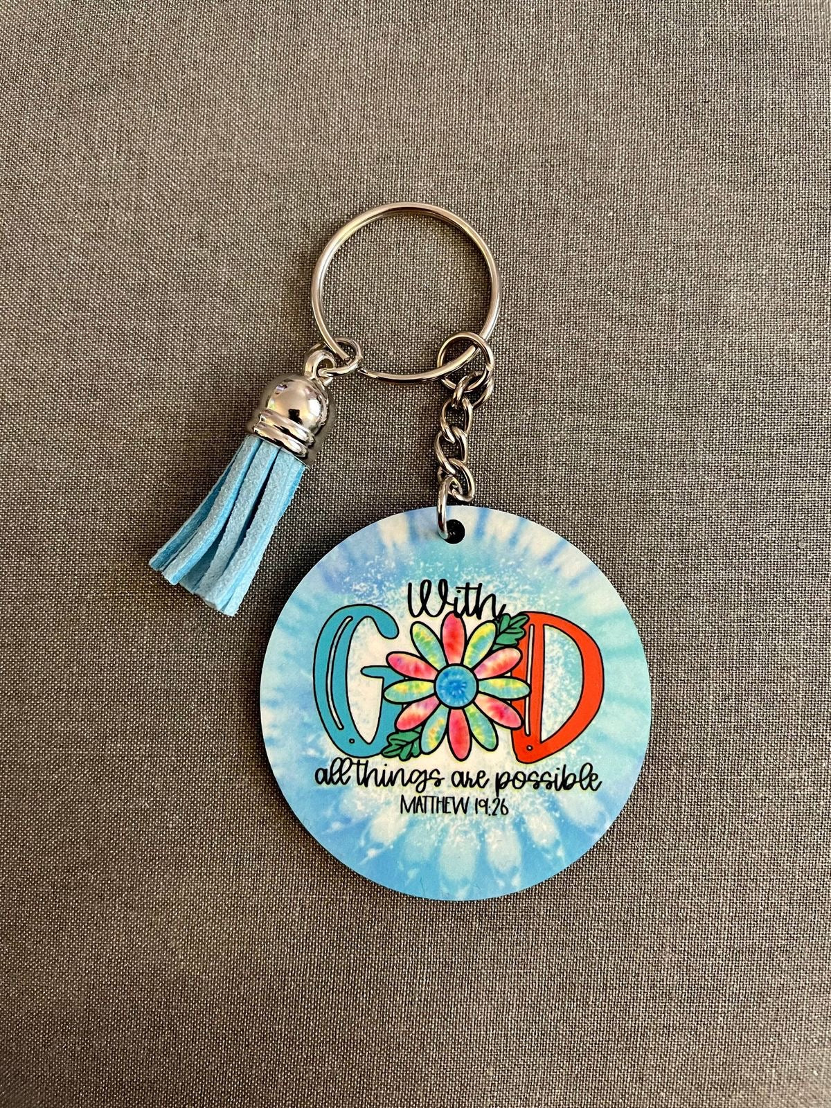 Rounded Custom Sublimation Keychain