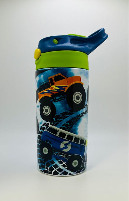 Customizable Kids Tumbler 12oz  Sippy Cup with Handle and Spill Proof Lid